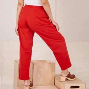 Big Bud Press Pleated Trousers Mustang Red Unisex Pants 24" Inseam Large L